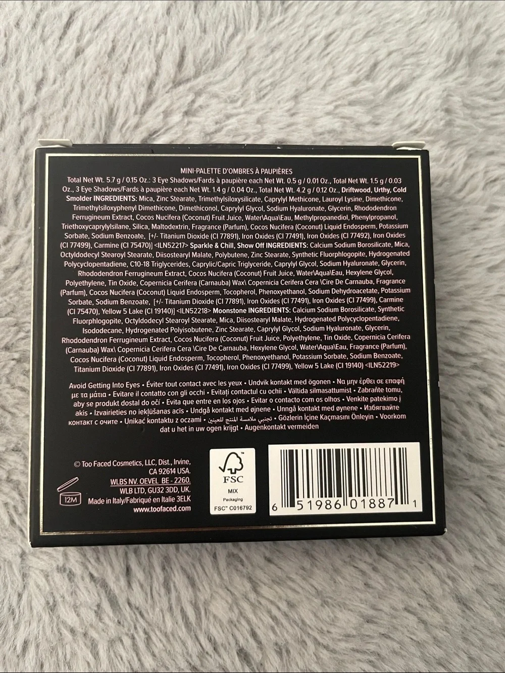 Too Faced Cold Smolder Nudes Eyeshadow Palette - Brown, Gold, Taupe